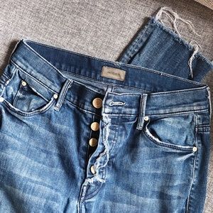 Mother Denim | High-Waisted, Frayed Hem Jeans